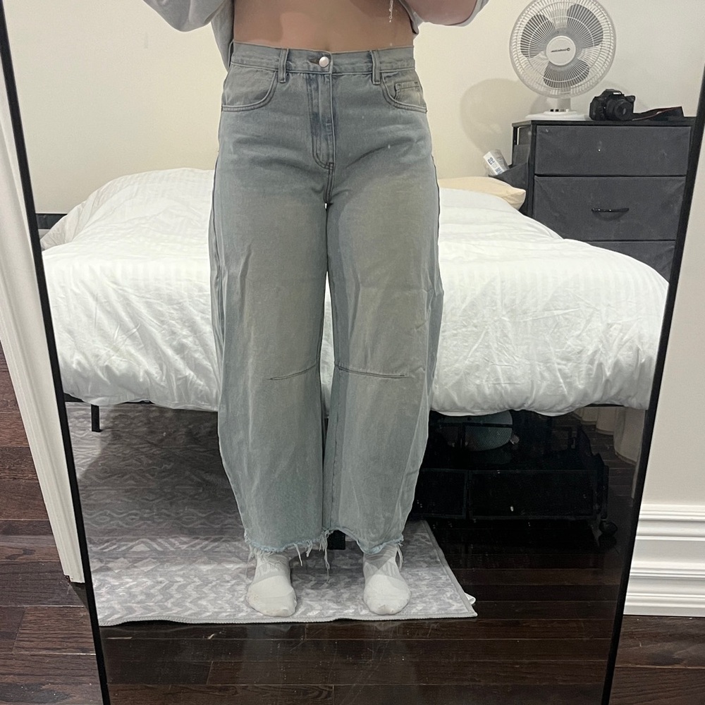 Cider Wide-Leg Light Washed Jeans